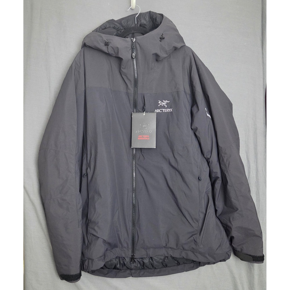 NWT Arc'teryx Kappa Hoody XL Carbon Copy Grey Insulated Jacket GORE Windstopper